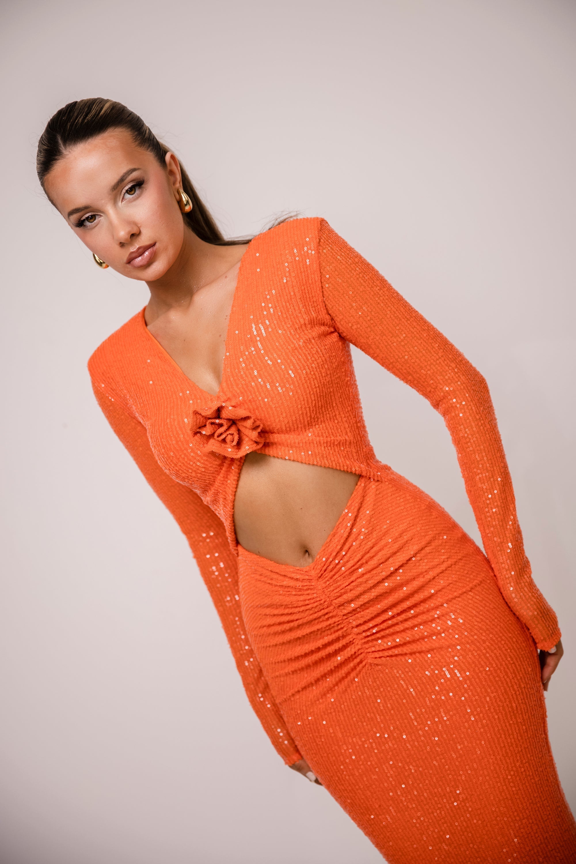 Diane Orange Dress