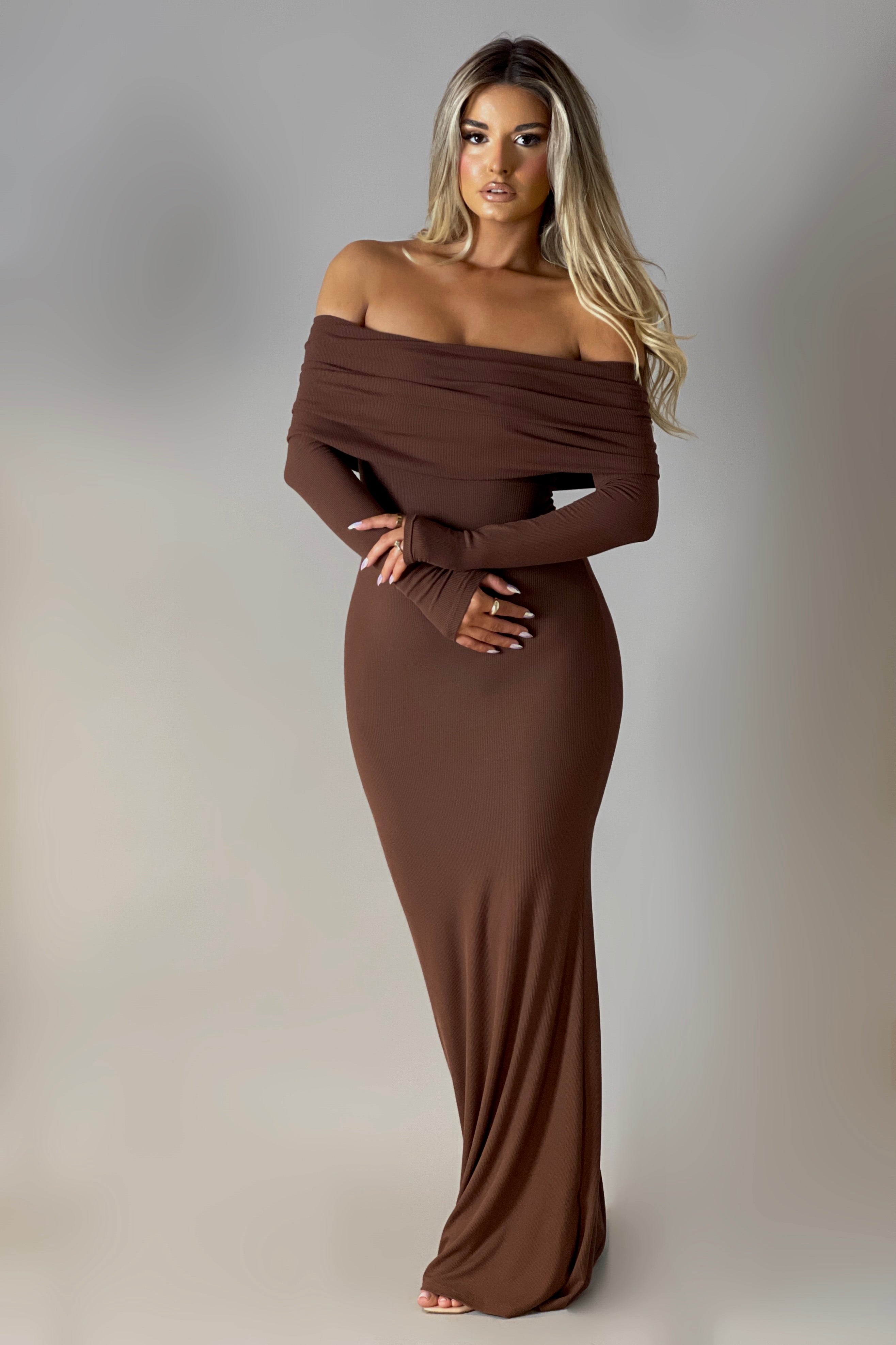 Aresa Brown Dress