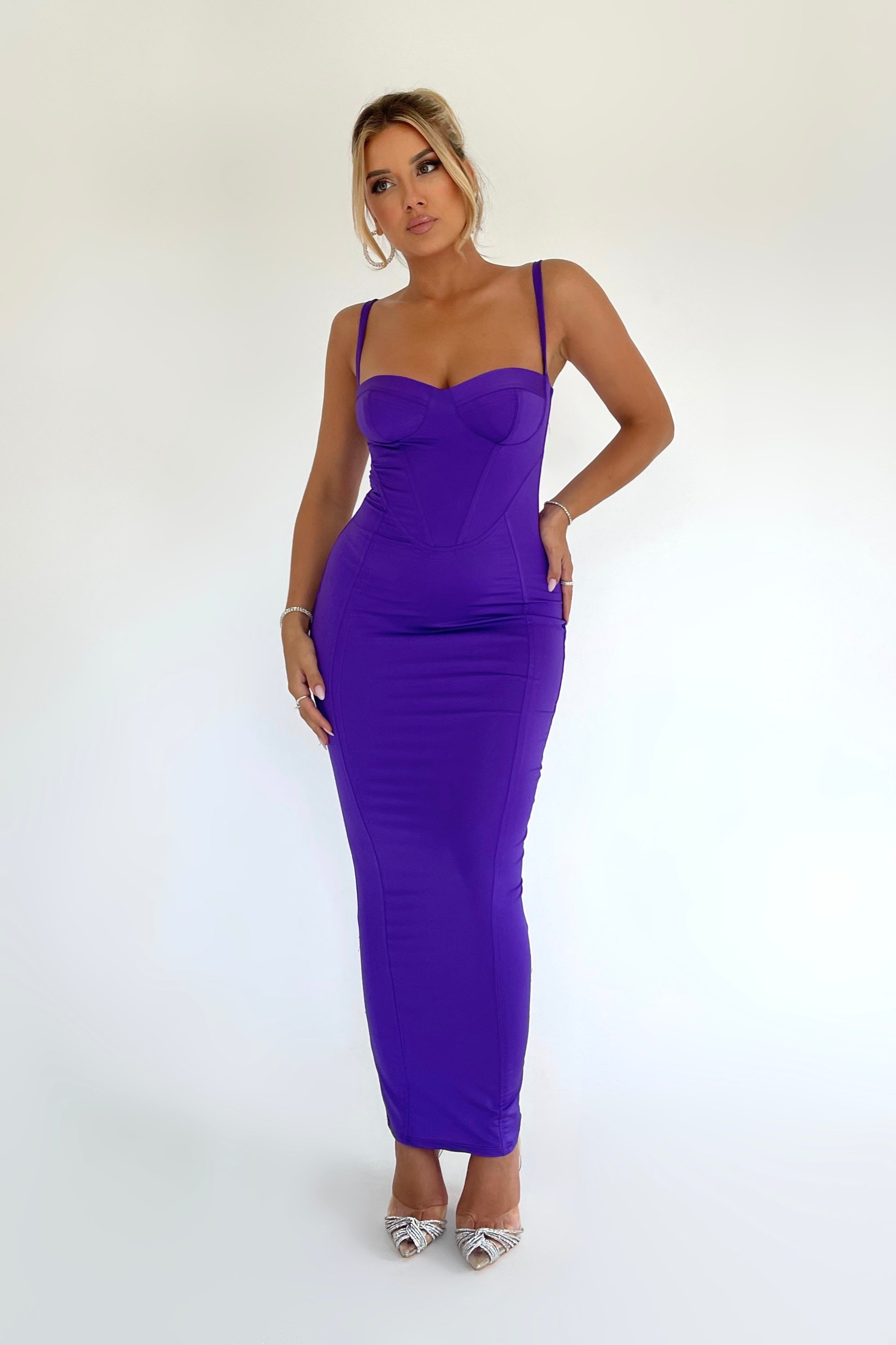 Elara Purple Dress