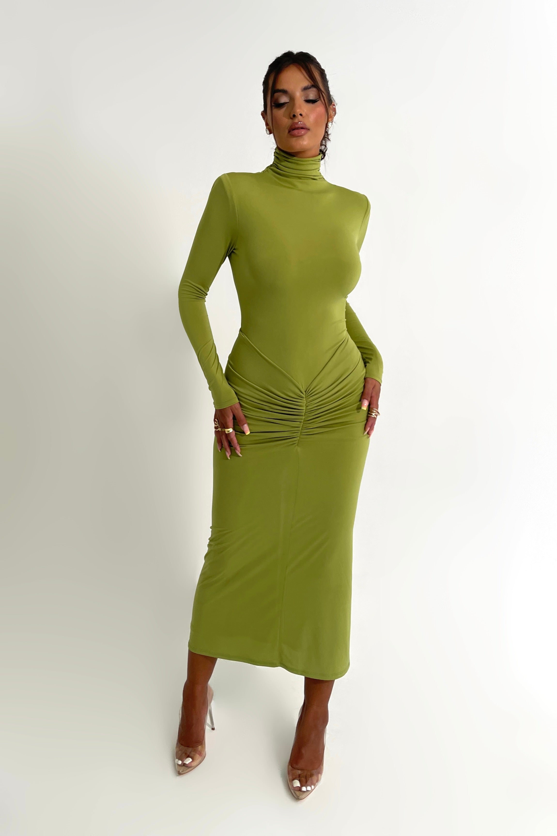 Eloise Moss Green Dress