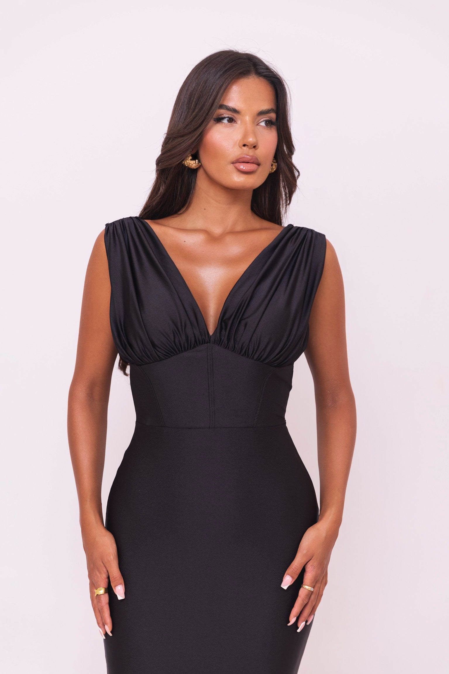 Fionne Black Dress