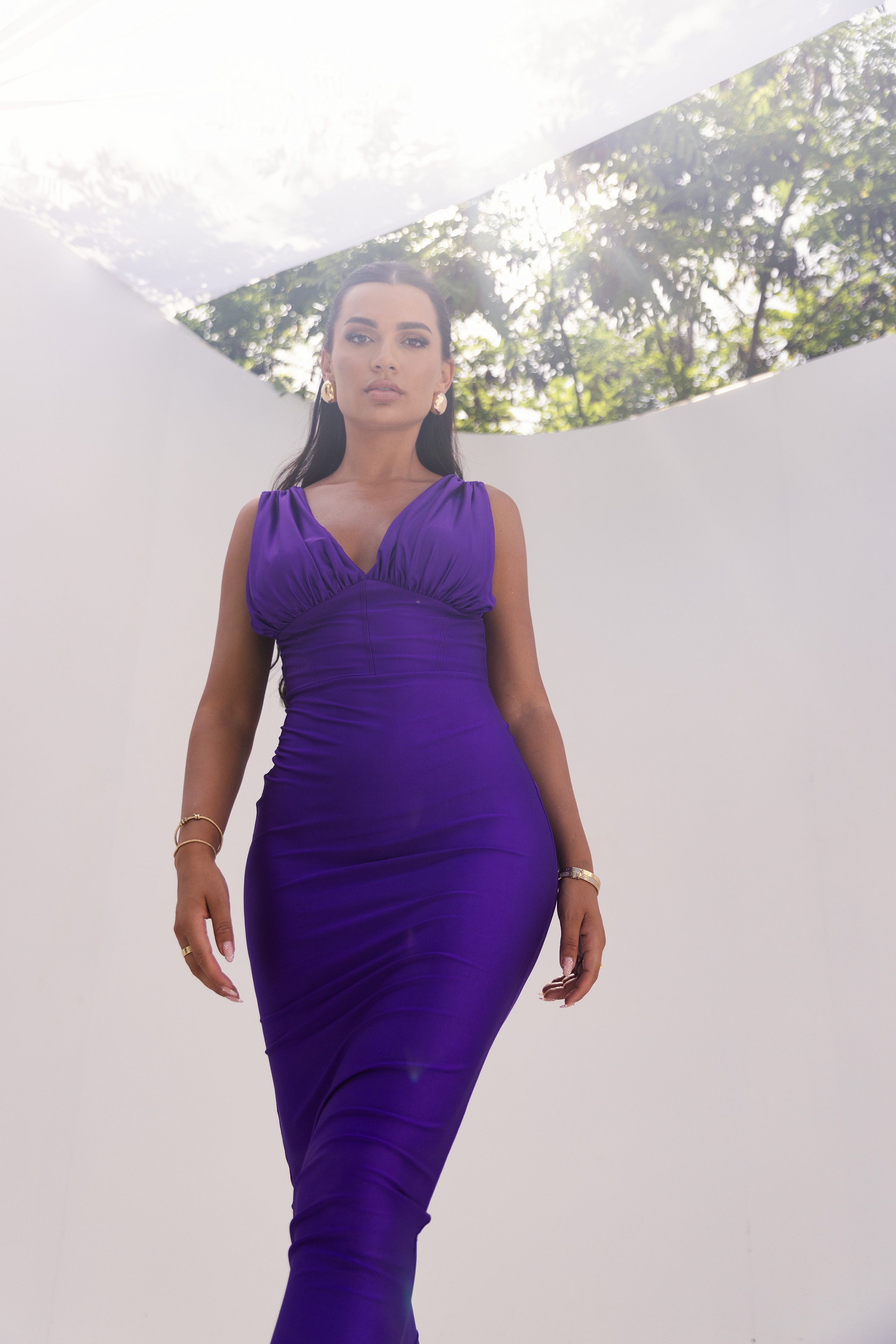 Fionne Purple Dress