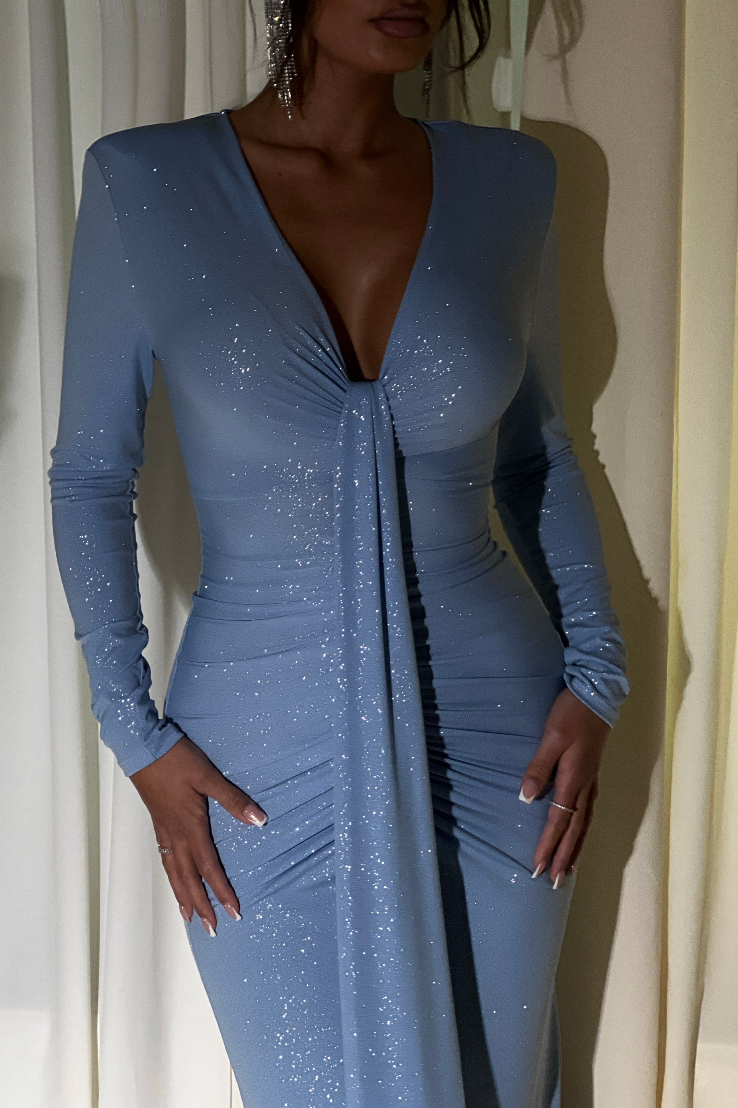 Florennce Blue Glitter Dress