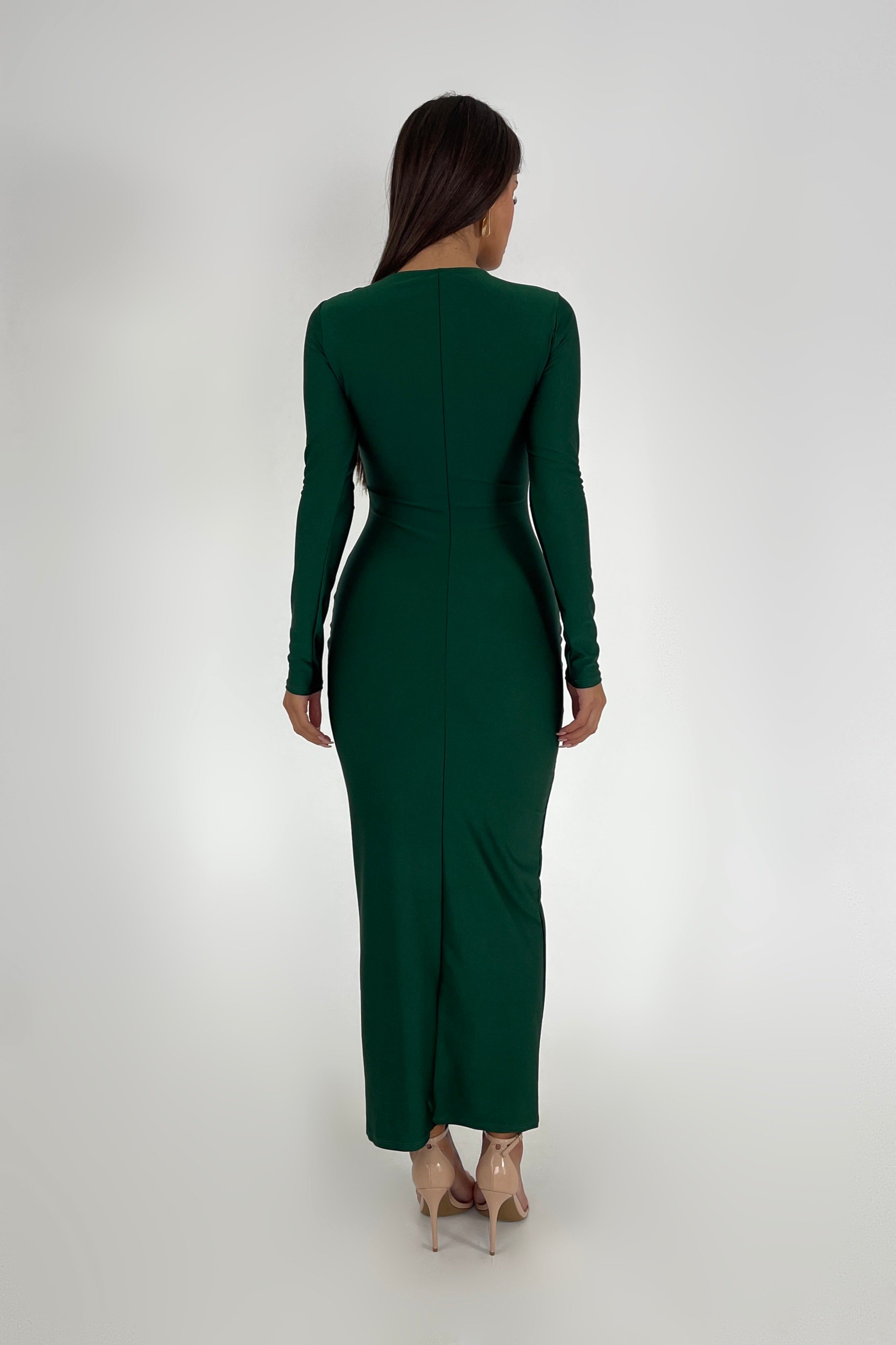Solana Pine Green Dress
