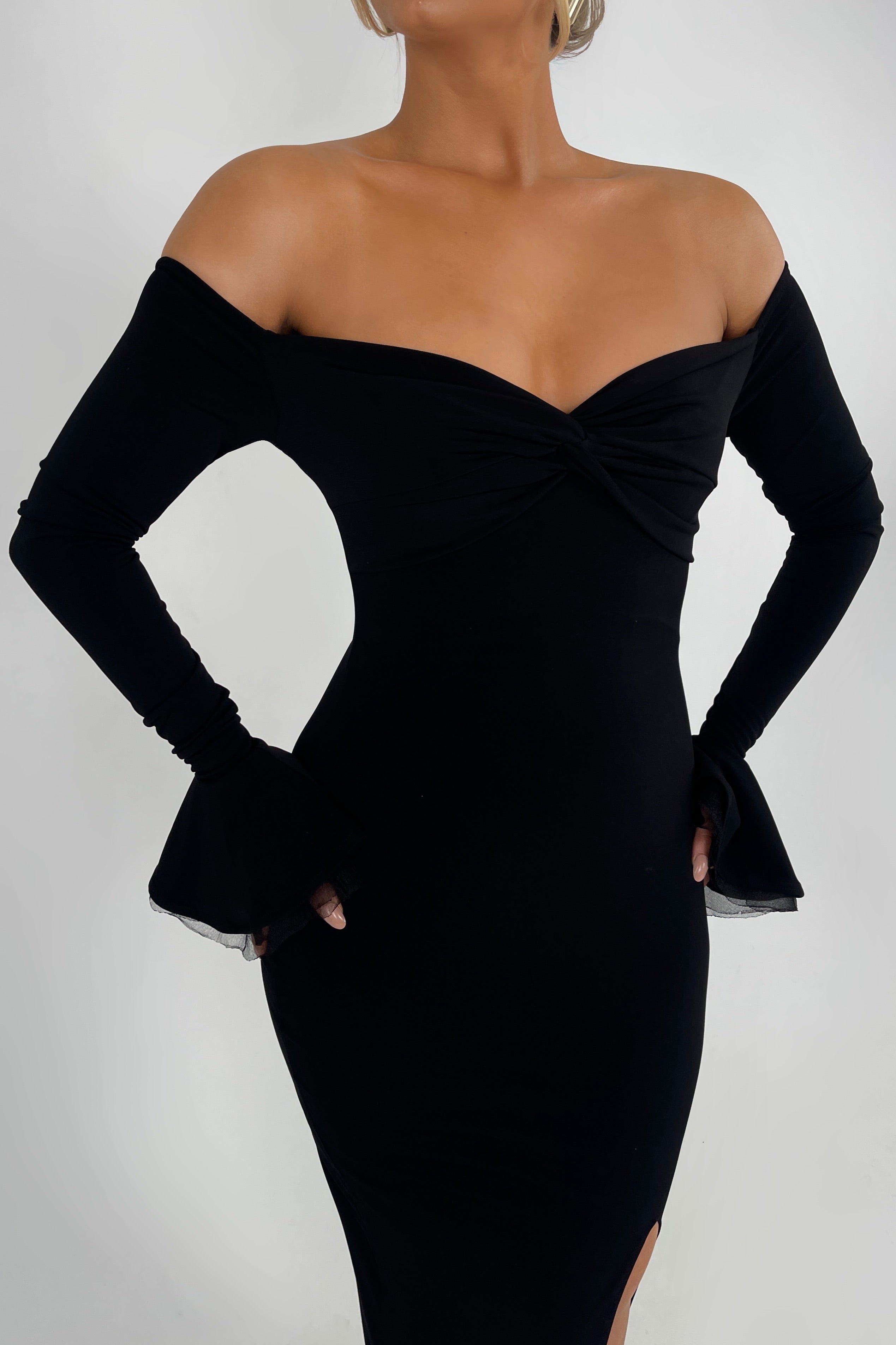 Riyana Black Dress