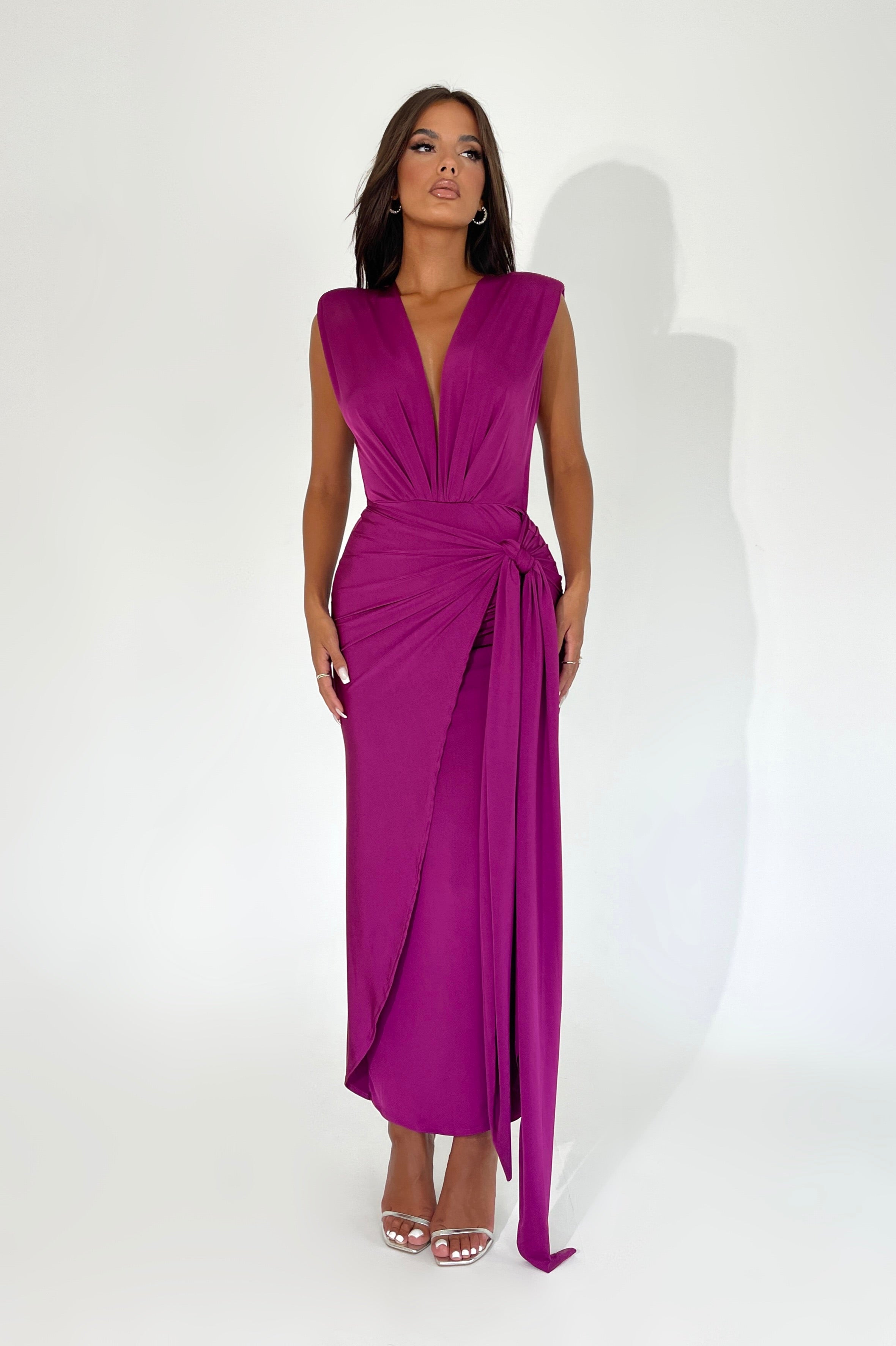 Lillian Magenta Dress