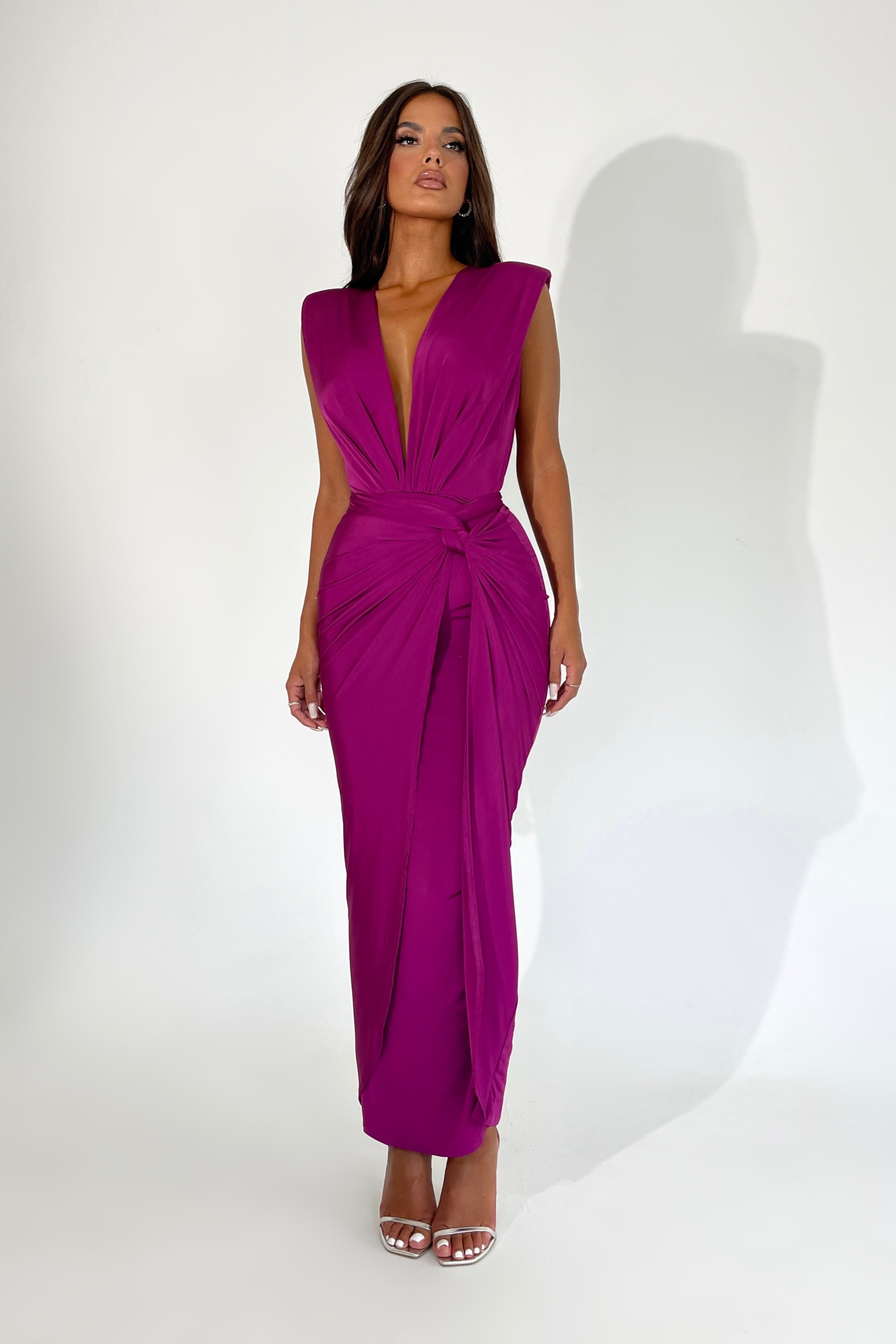 Lillian Magenta Dress