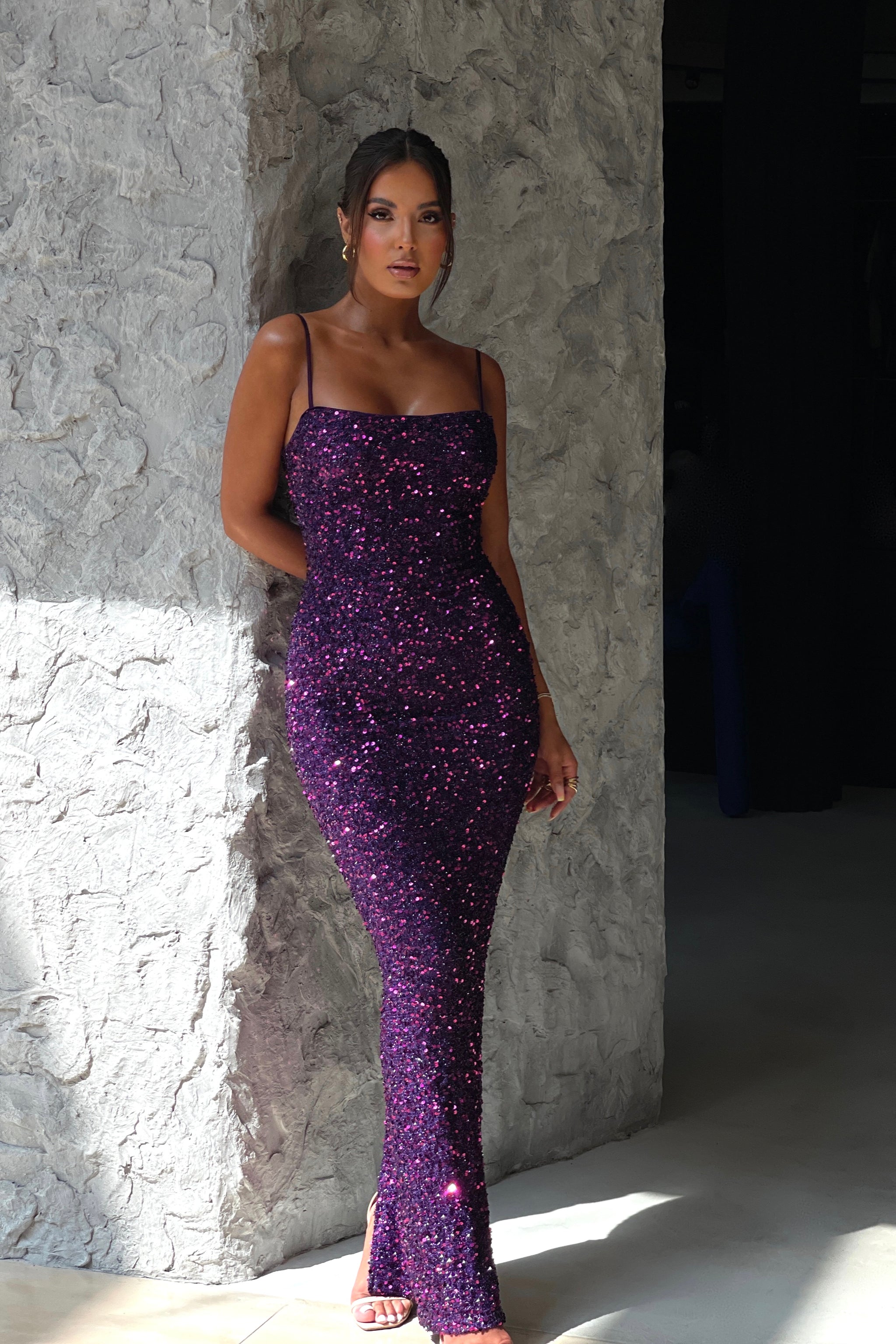 Amara Purple Dress | Label Nue