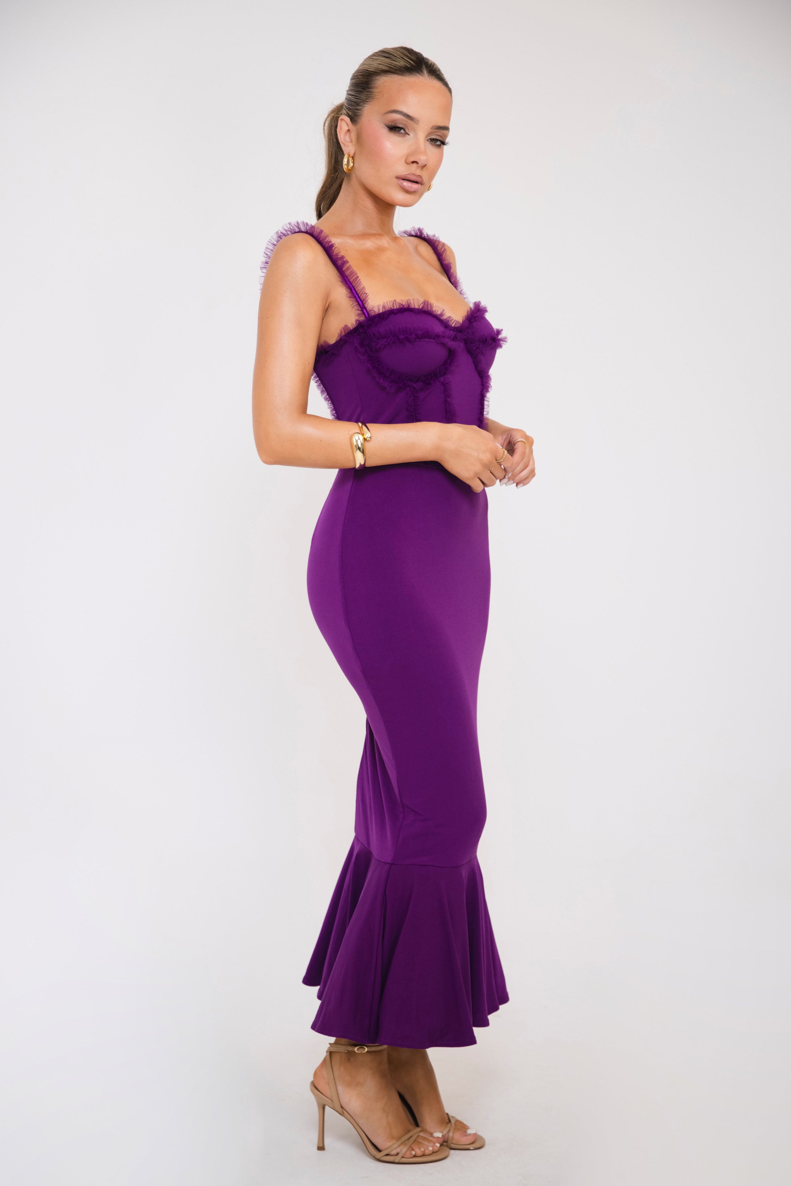 Kathrine Purple Dress