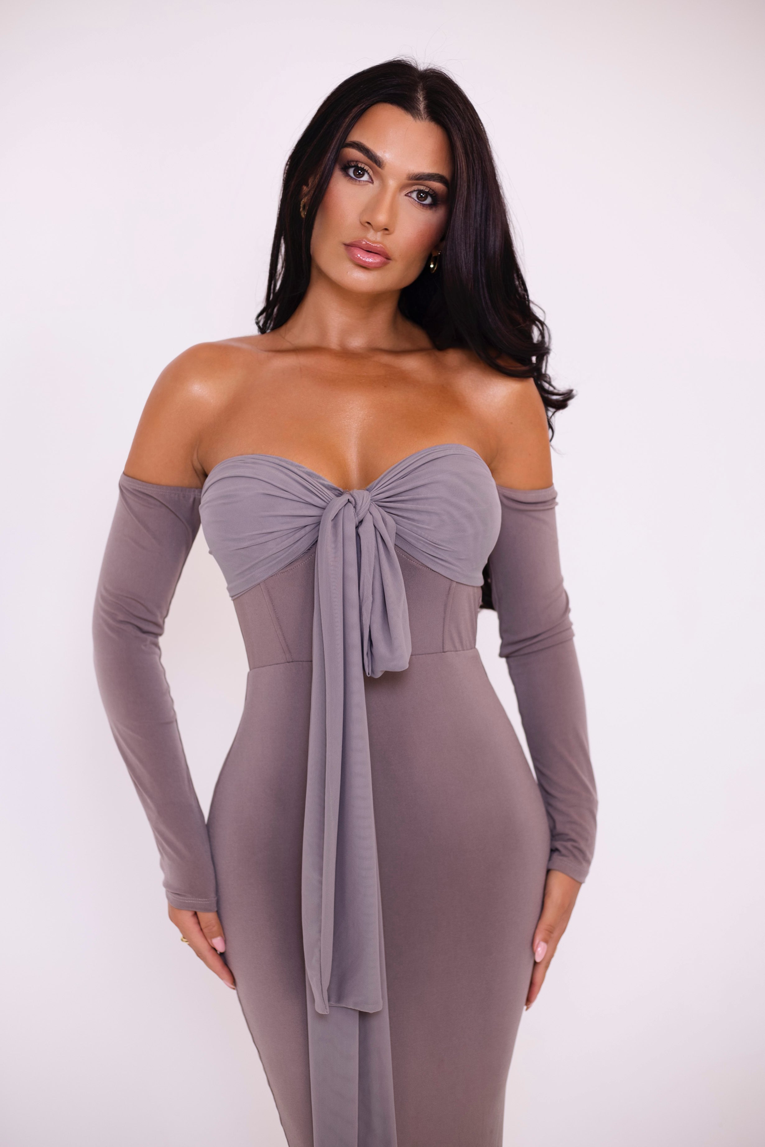 Nellie Taupe Dress
