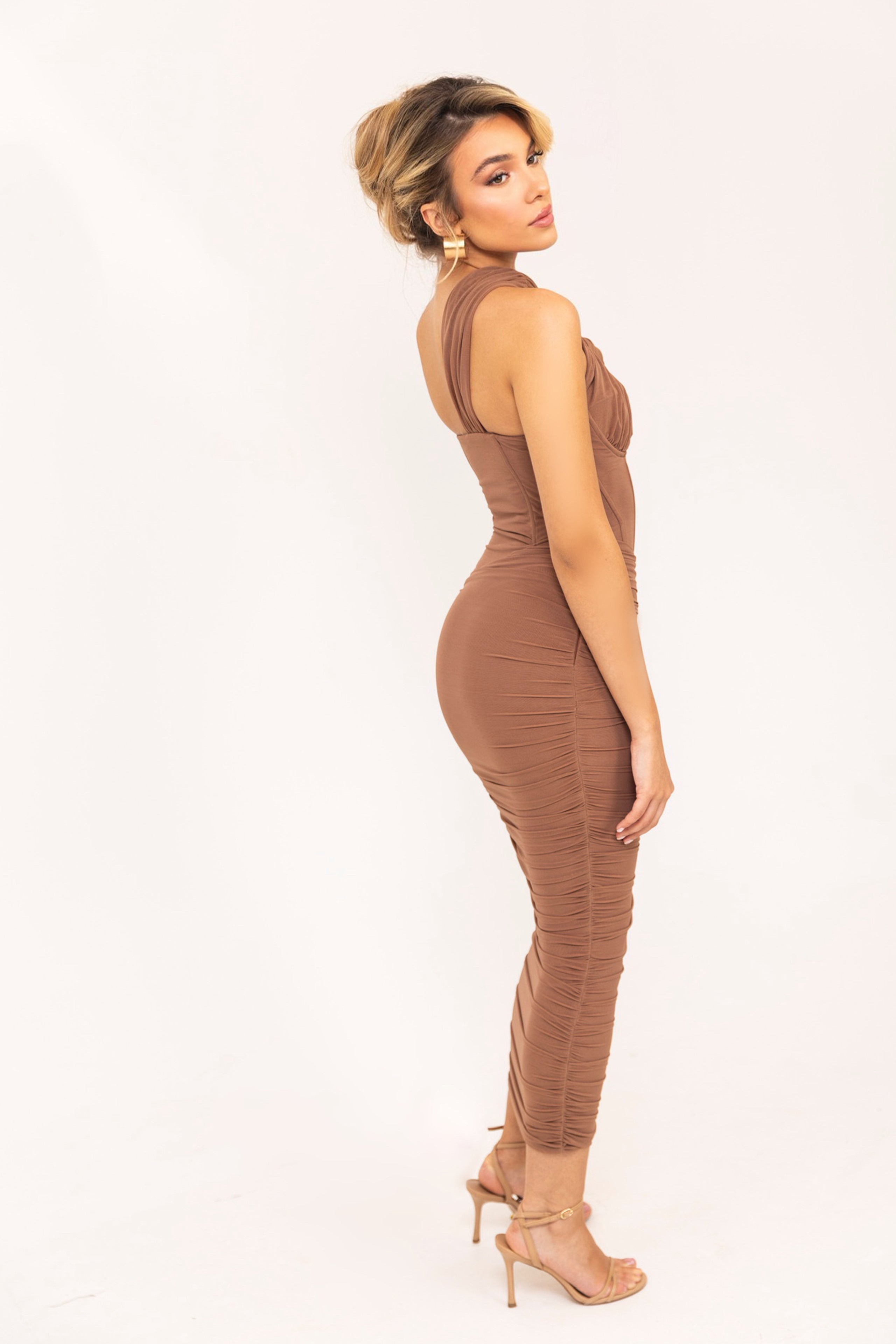 Nissa Dark Brown Dress