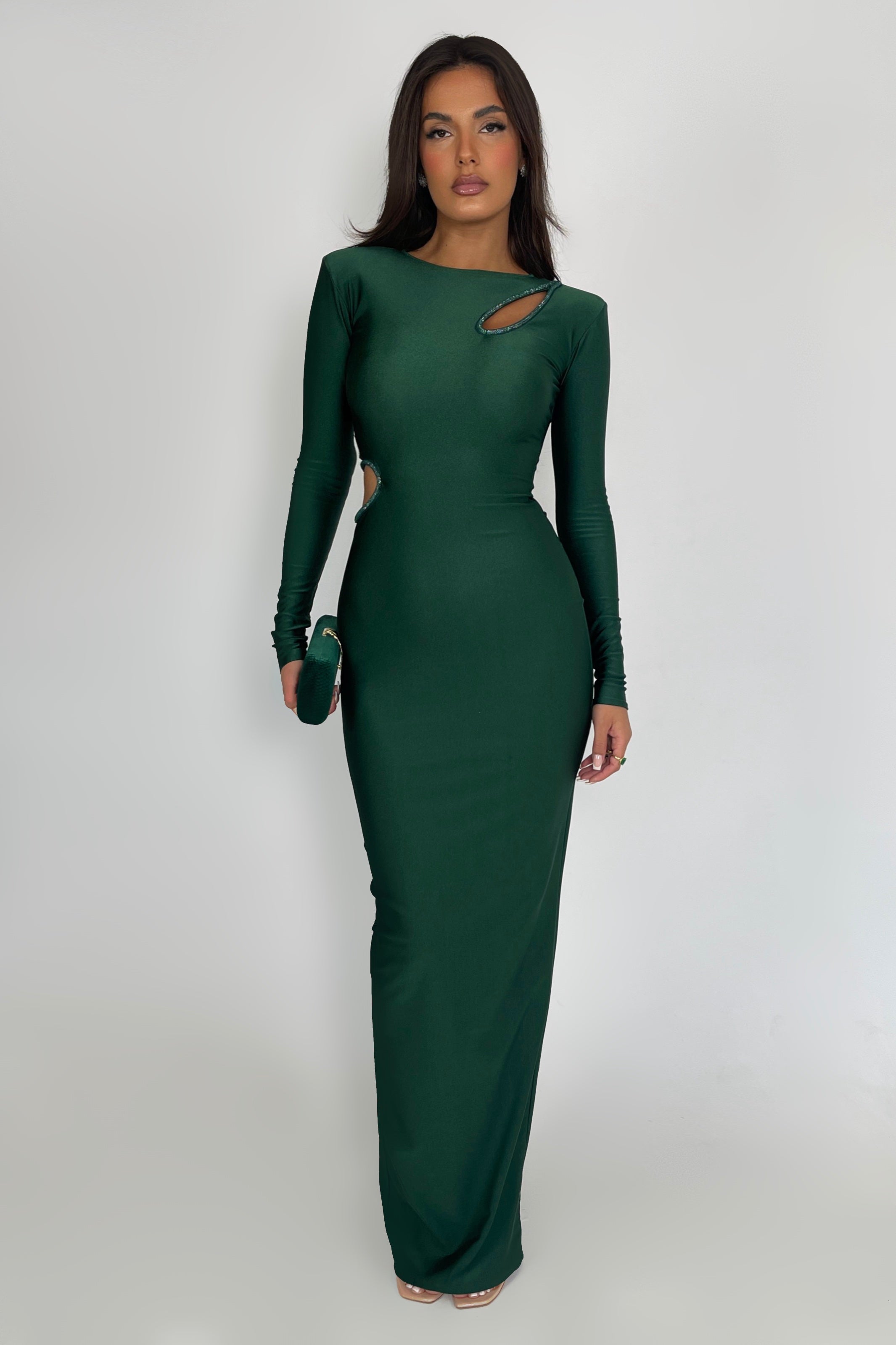 Noelle Emerald Dress