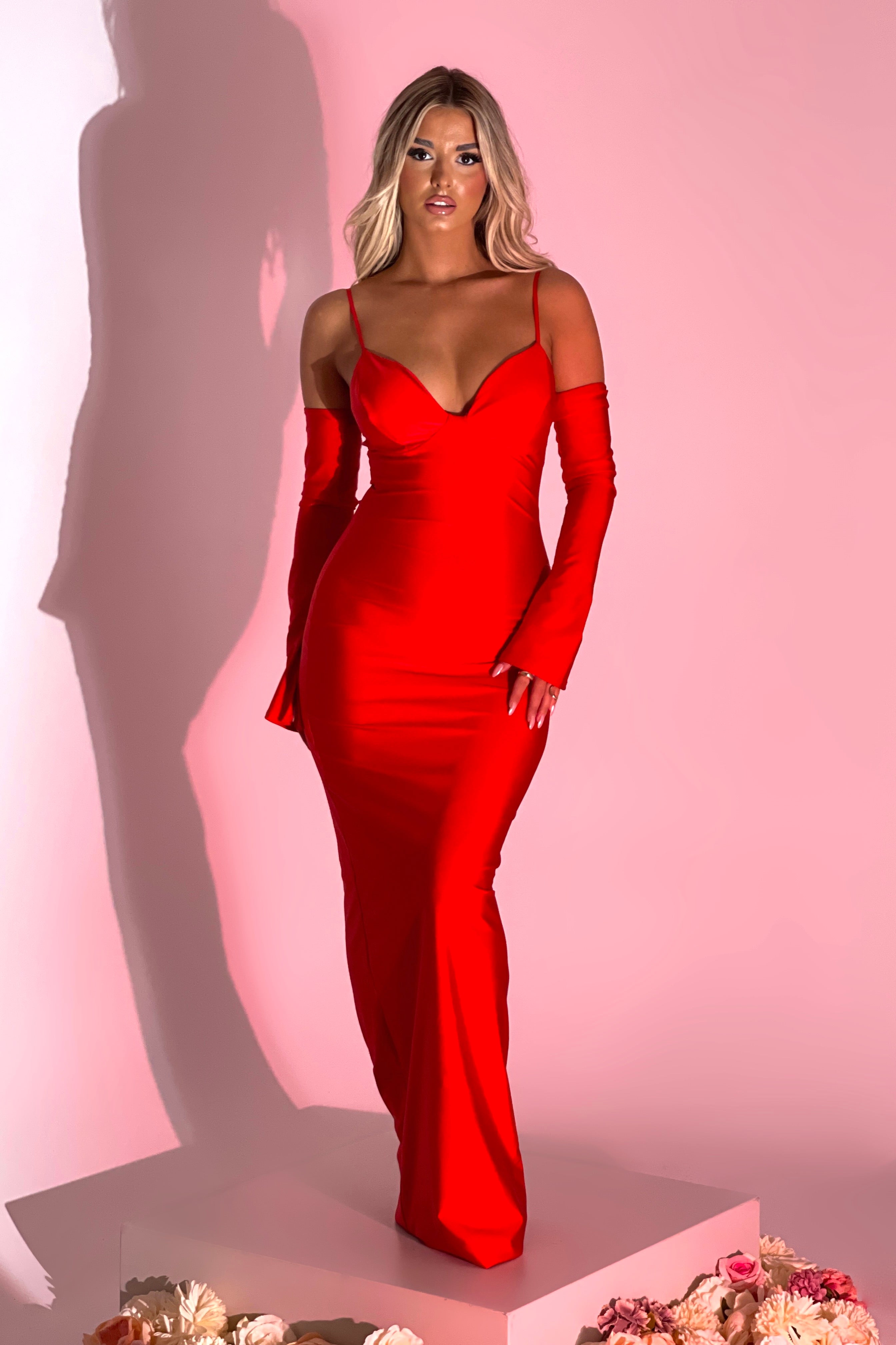 Sarah Hot Red Dress