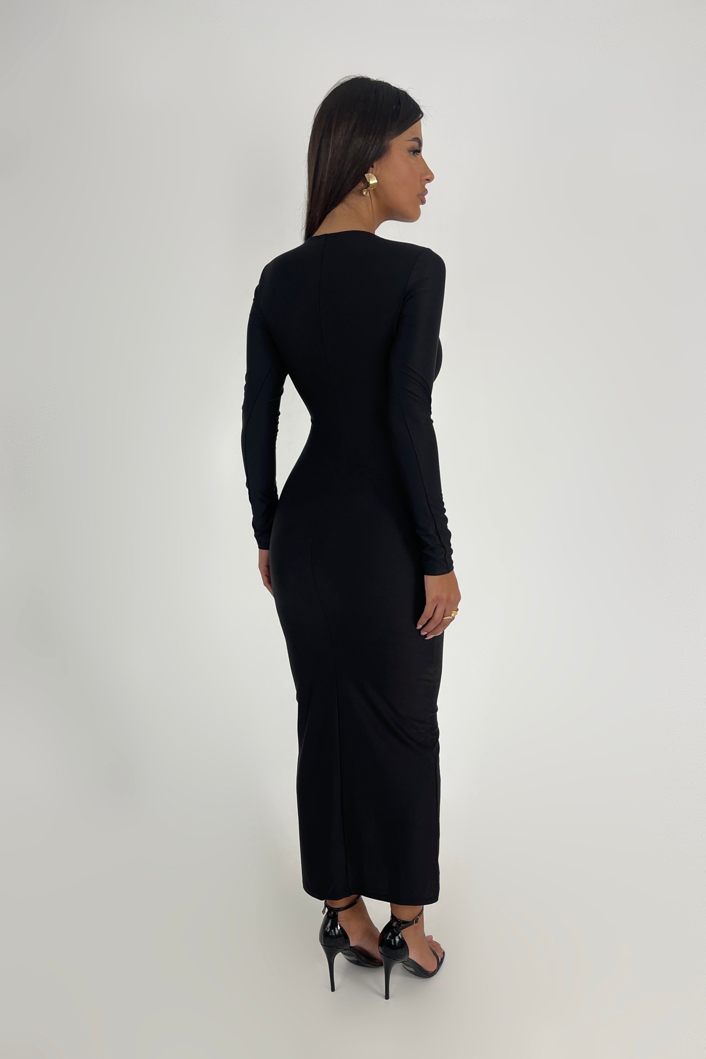 Solana Black Dress