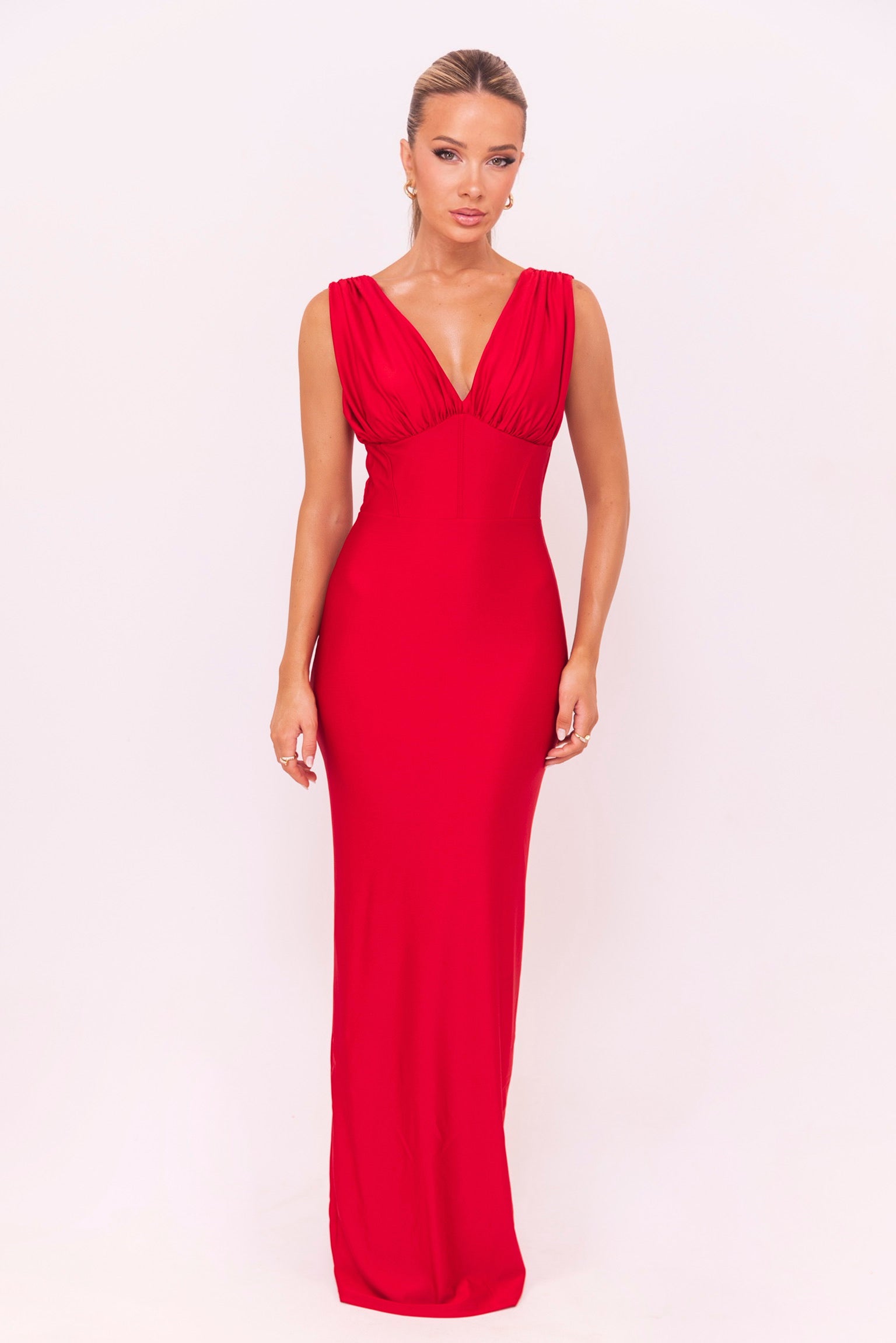 Fionne Red Dress