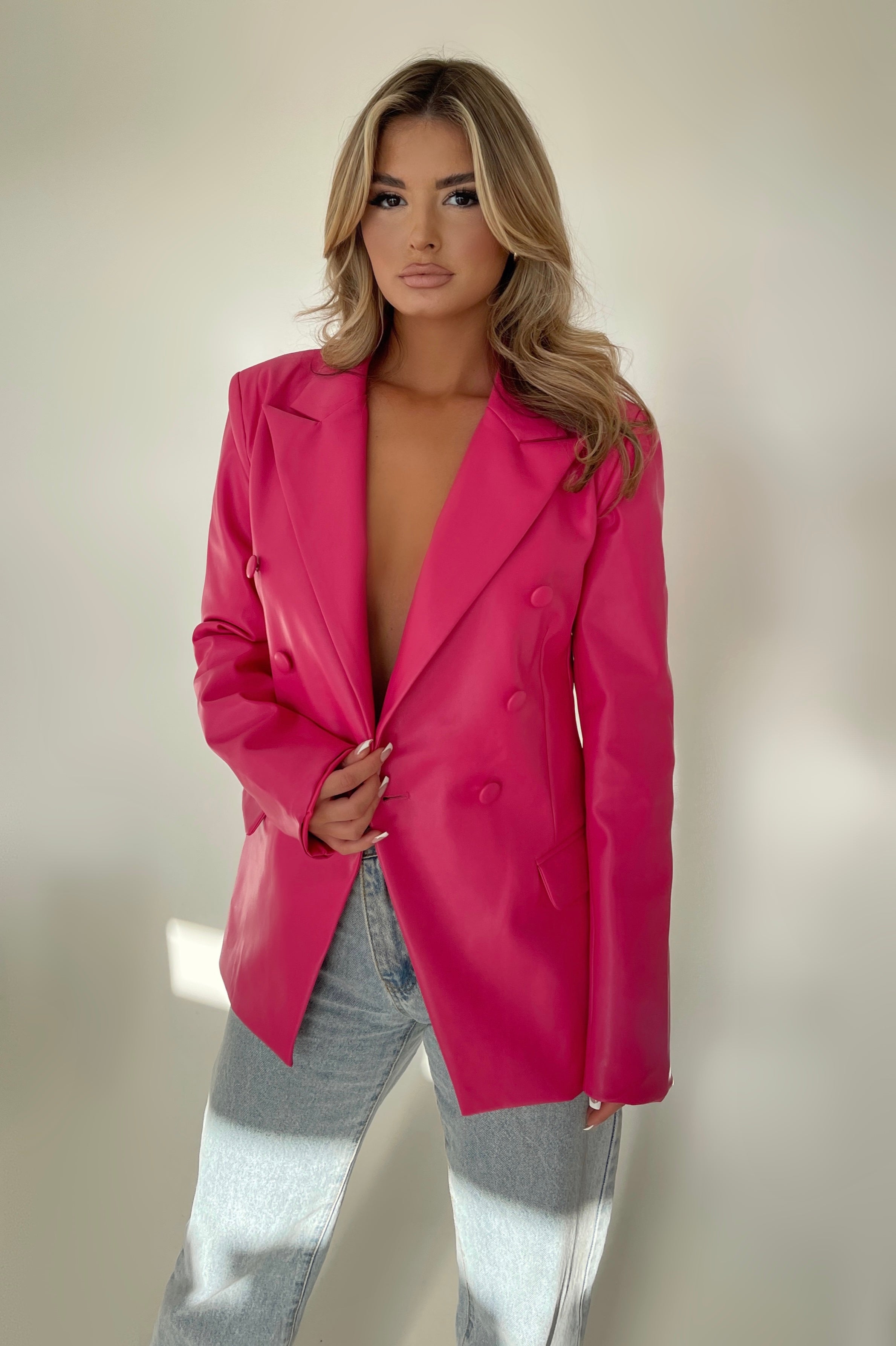 Claudina Hot Pink Blazer
