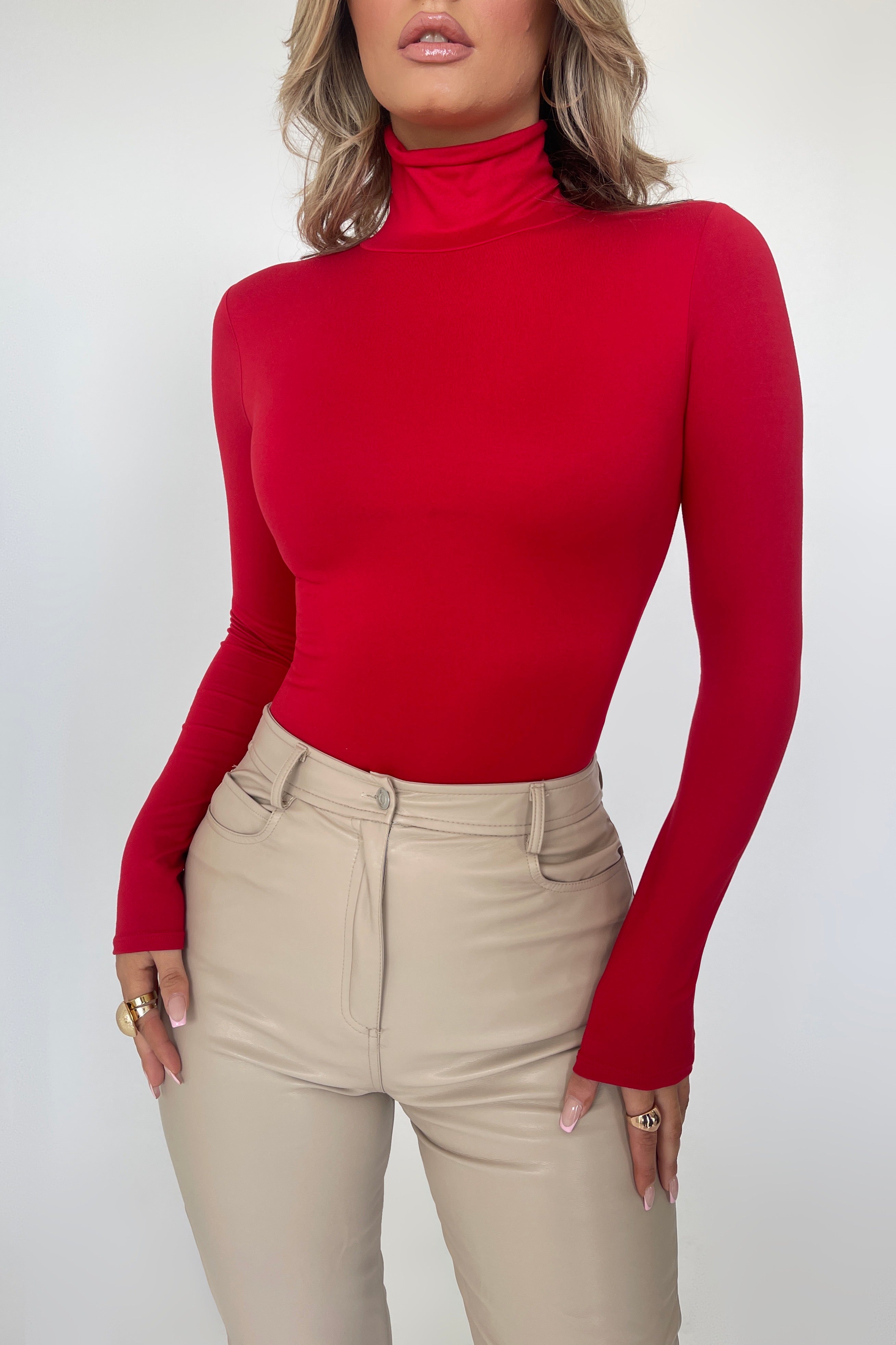 Tamra Red Bodysuit